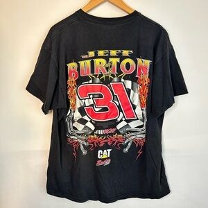 Vintage Jeff Burton #31 CAT Racing Logo T-Shirt TEE Adult Size XL RCR